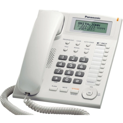 Telefon PANASONIC KX-TS880FXW, žičani, bijeli   - Panasonic