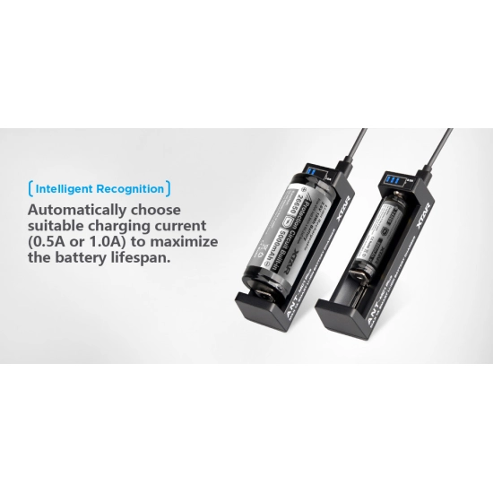 Punjač baterija Li-ion, za 1 komad baterije, USB micro B 2.0, XTAR ANT MC1 plus Punjač baterija Li-ion, za 1 komad baterije, USB micro B 2.0, XTAR ANT MC1 plus