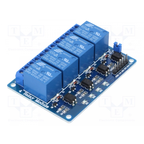 Relej modul za ARDUINO, 4 kanalni Relej modul za ARDUINO, 4 kanalni