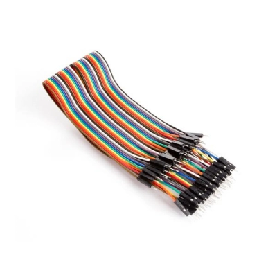 Spojne žice VELLEMAN, 40pins, 30cm, (M) na (M), jumper wire, ravni kabel