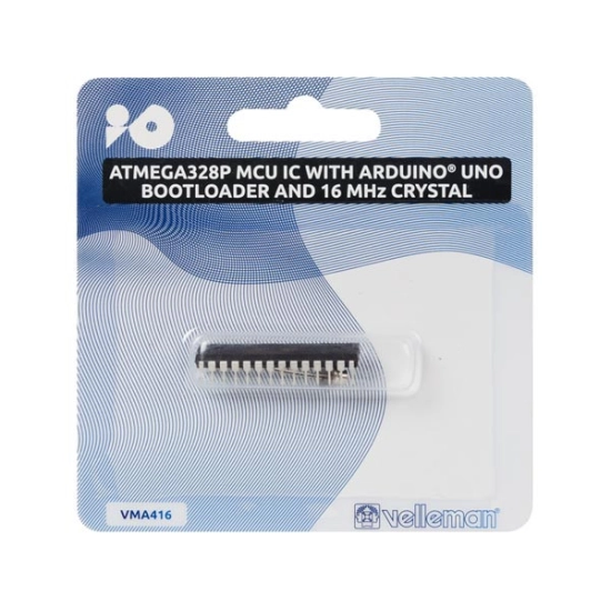 Razvojna ploča VELLEMAN VMA416, Atmega328p MCU IC s Arduino UNO bootloaderom i kristalom 16 MHz Razvojna ploča VELLEMAN VMA416, Atmega328p MCU IC s Arduino UNO bootloaderom i kristalom 16 MHz
