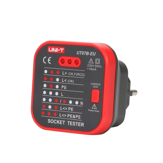 Tester za šuko utičnice UT-07B-EU, Uni-trend Tester za šuko utičnice UT-07B-EU, Uni-trend