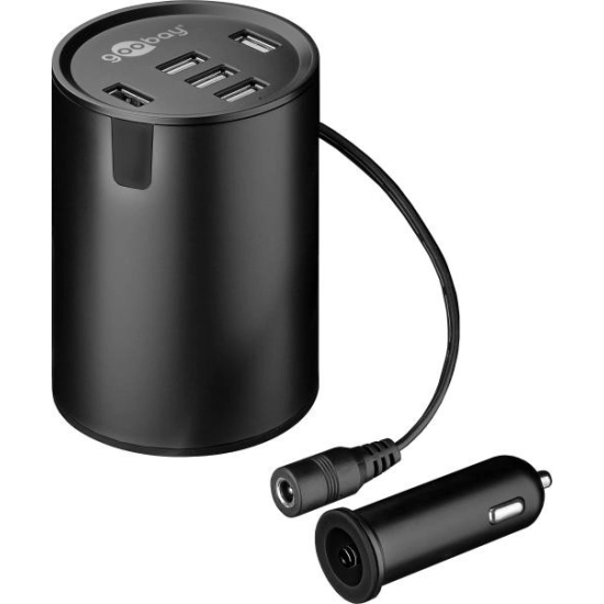 Auto punjač GOOBAY, 50W, 5x USB