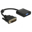 Adapter DELOCK, DVI 24+1 (M) na VGA 15 PIN HD (Ž) 65658