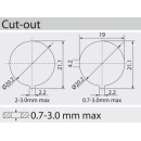 Prekidač VAGA OKRUGLI ZELENI 10A 250V 23mm