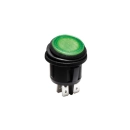 Prekidač VAGA OKRUGLI ZELENI 16A 12V DC 23mm
