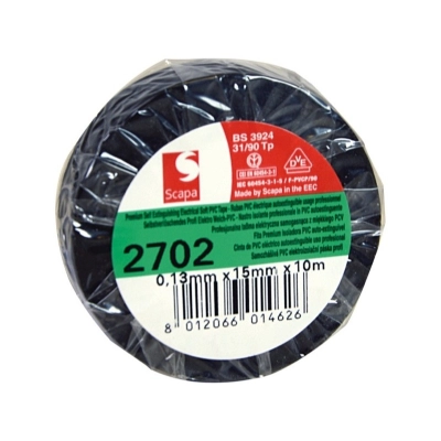 Izolir traka SCAPA 2702, 15mm x 10m, crna - Scapa Izolir traka SCAPA 2702, 15mm x 10m, crna - Scapa