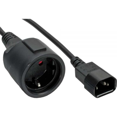 Utikač šuko adapter šuko (Ž) na tropolni IEC utikač   - InLine
