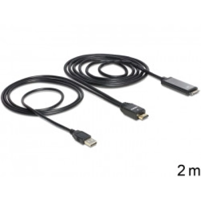 Kabel DELOCK, HDMI (M) > IPad 30 pin (M) + USB A (M) 2m 83280 - Podatkovni kabeli Kabel DELOCK, HDMI (M) > IPad 30 pin (M) + USB A (M) 2m 83280 - Podatkovni kabeli