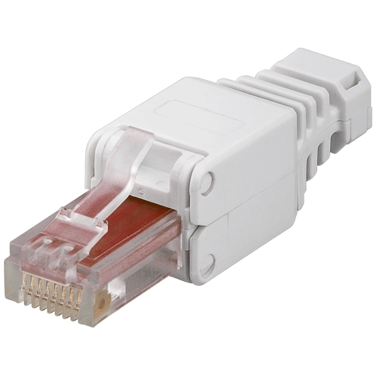 Konektor tel.M. 8-8 polni, RJ45, CAT 6, bez alata Konektor tel.M. 8-8 polni, RJ45, CAT 6, bez alata