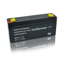 Baterija akumulatorska MULTIPOWER, 6V, 3.3Ah, 133x34x65 mm