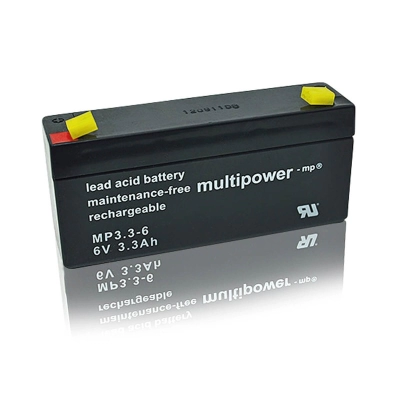 Baterija akumulatorska MULTIPOWER, 6V, 3.3Ah, 133x34x65 mm   - Akumulatorske baterije