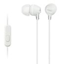 Slušalice SONY MDR-EX15AP, žičane, In-Ear, 3.5mm, bijele