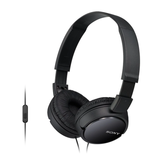 Slušalice SONY MDR-ZX110AP, žičane, On-Ear, 3.5mm, crne