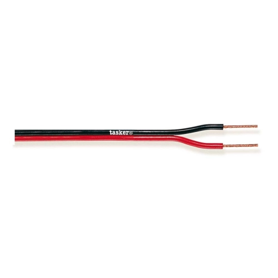 Kabel TASKER TSK 51-10, zvučnik, 2x0.50, crveno-crni, 10m kolut