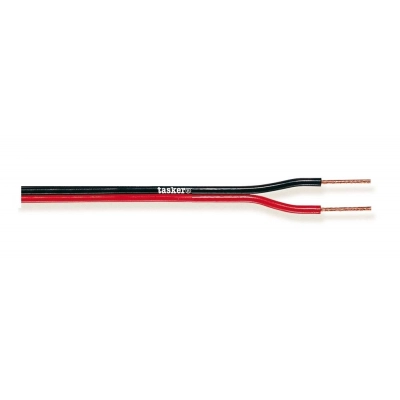 Kabel TASKER TSK 51-20, zvučnik, 2x0.50, crveno-crni, 20m kolut   - Audio kabeli