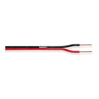 Kabel TASKER TSK 54-20, zvučnik, 2x1.50, crveno-crni, 20m kolut   - Audio kabeli