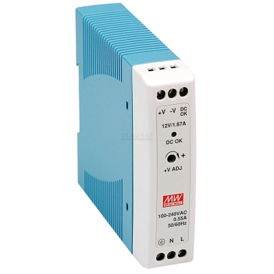 Adapter switch. za šinu DC 12 V 20W MDR-20-12 - Mean Well Adapter switch. za šinu DC 12 V 20W MDR-20-12 - Mean Well
