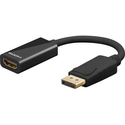 Adapter GOOBAY, DisplayPort 1.2 (M) na HDMI (Ž), 10cm, bulk   - Goobay