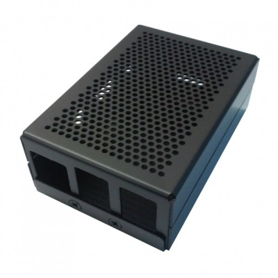 Aluminijska kutija za Raspberry Pi 3, crna   - Raspberry