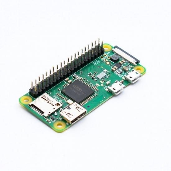 Raspberry Pi Zero W, pre-soldered GPIO header