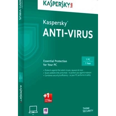 KASPERSKY Anti-Virus 2018, 1D, licenca jedna godina   - Aplikacije