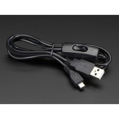 Kabel USB, USB-A na Micro, s prekidačem, 1.5m   - Raspberry Pi