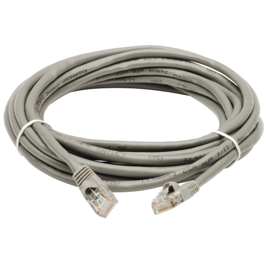 Kabel HQ UTP-0008/10/ 71400L, Patch, CAT5e, UTP, sivi bijeli, 10m