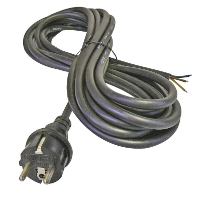Kabel mrežni 3x2.5 EMOS, s utikačem, gumeni, 3m, crni   - Produžni kabeli