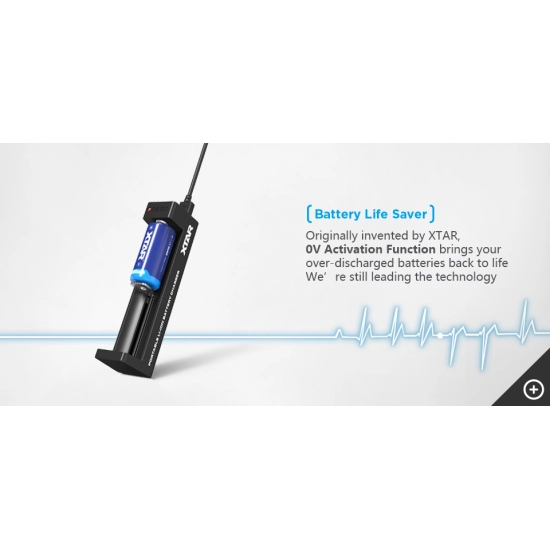 Punjač baterija Li-ion, za 1 komad baterije, USB, XTAR MC1-C Punjač baterija Li-ion, za 1 komad baterije, USB, XTAR MC1-C