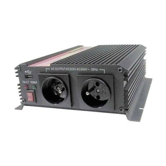 Adapter 12V > 220V 2000/1000 W, USB A, utičnica sa pinom, Geti