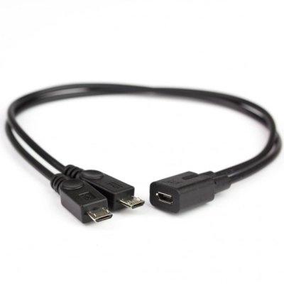 Kabel USB Micro, razdjelnik, 25cm   - Raspberry Pi