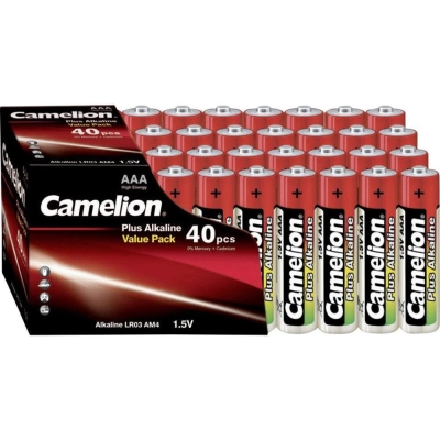Baterija alkalna 1,5V AAA, kutija 40 kom, Camelion   - Camelion