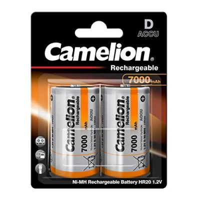 Baterija NI-Mh Camelion 1.2V 7.0 Ah LR20 blister 2 kom   - Punjive baterije