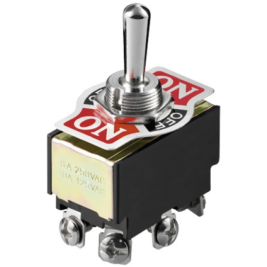 KIP PREKIDAČ DUPLI MS 310 1-0-1 NEPOVRATNI,  20A 12V, R13-8E-06-HPH