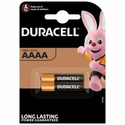 Baterija alkalna AAAA - 1,5V, LR 61, 2 kom,    Duracell   - Jednokratne baterije