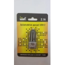 Auto punjač MEANIT, 2x USB, crni