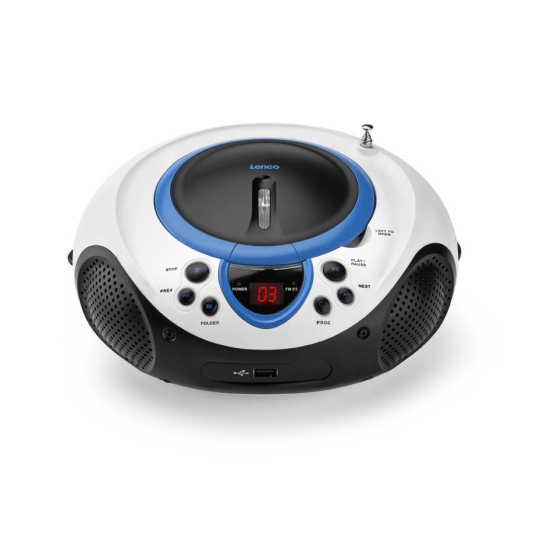 Prijenosni CD/USB radio uređaj LENCO SCD-38 USB, plavi