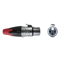 Konektor XLR 3-Pin (Ž) za kabel PROFI TASKER SPFGS3XLR-R, crveni