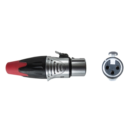 Konektor XLR 3-Pin (Ž) za kabel PROFI TASKER SPFGS3XLR-R, crveni Konektor XLR 3-Pin (Ž) za kabel PROFI TASKER SPFGS3XLR-R, crveni