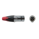 Konektor XLR 3-Pin (M) za kabel PROFI TASKER SPMGS3XLR-R, crveni