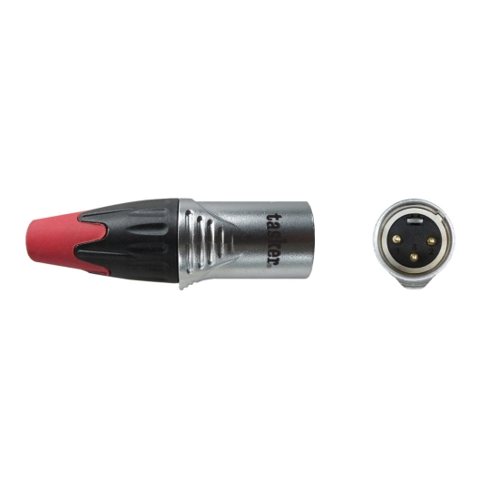 Konektor XLR 3-Pin (M) za kabel PROFI TASKER SPMGS3XLR-R, crveni Konektor XLR 3-Pin (M) za kabel PROFI TASKER SPMGS3XLR-R, crveni