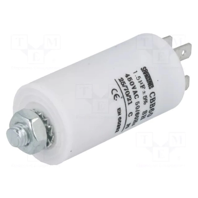 kondenzator za motor 1,5uF 450VAC ±5% CBB60E-1.5/450