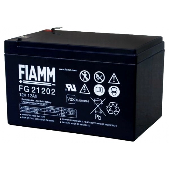 Baterija akumulatorska FIAMM FG 21202, 12V, 12Ah, F6.3, 151x98x94 mm
