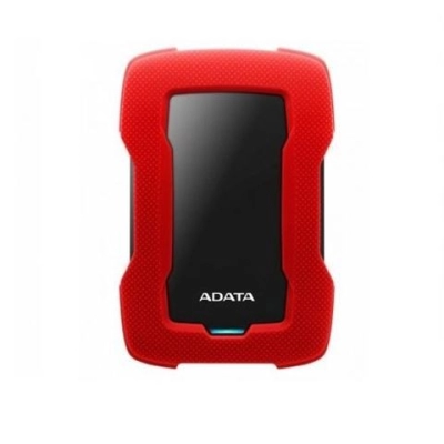 Tvrdi disk vanjski 1000 GB ADATA AHD330-1TU31-CRD, USB 3.1, 2.5incha, crno crveni   - Vanjski tvrdi diskovi