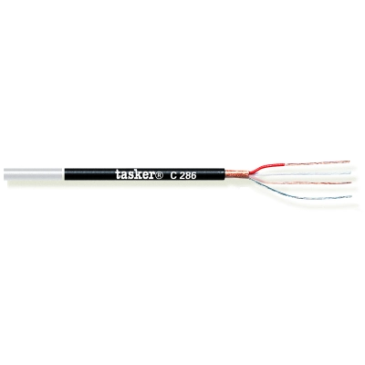 Kabel TASKER C286, mikrofonski, 2x0.22, crni - Tasker Kabel TASKER C286, mikrofonski, 2x0.22, crni - Tasker