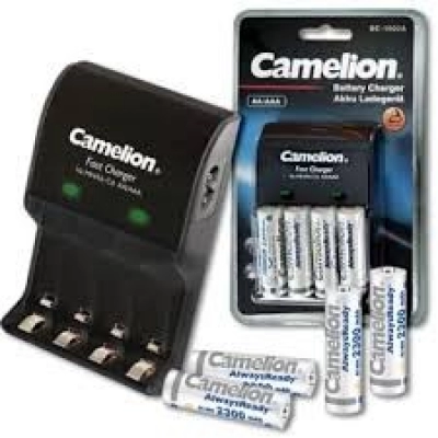 punjač baterija 2 ili 4x AA ili AAA,sa baterijama 2,3 Ah,brzi, BC1002A Camelion   - Camelion