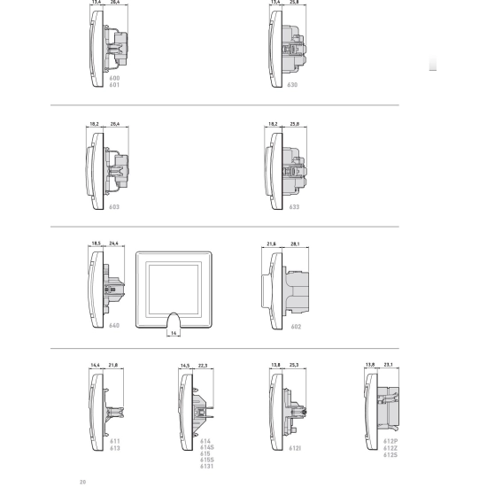 Kompjuterska utičnica s Keystone modulima, 2xRJ-45 8/8, Cat6 UTP, Prestige line 615.000