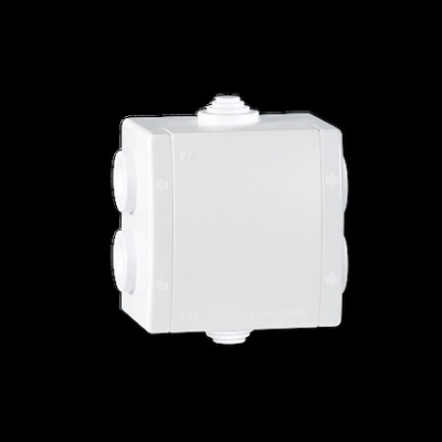 Kutija razvodna nadžbukna, s 6 uvoda, 80x80, IP54, 500V, bijela   - Aling Conel