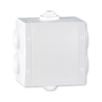 Kutija razvodna nadžbukna, s 6 uvoda, 80x80, IP54, 500V, bijela - Aling Conel Kutija razvodna nadžbukna, s 6 uvoda, 80x80, IP54, 500V, bijela - Aling Conel